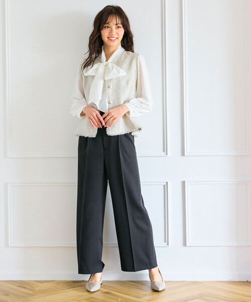 ツイードジレベスト Tuche ベスト ジレ Tuche/トゥシェ ハレの日style ミックスツイード