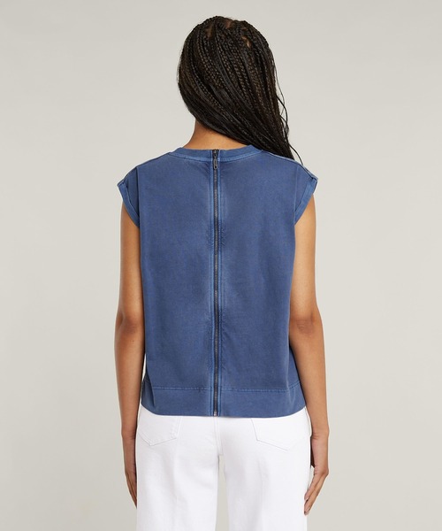 G-STAR RAW ダークブルー ジッパー付きオールインワン G-STAR RAW（ジースターロゥ）の「Avernus Racer Suit（つなぎ