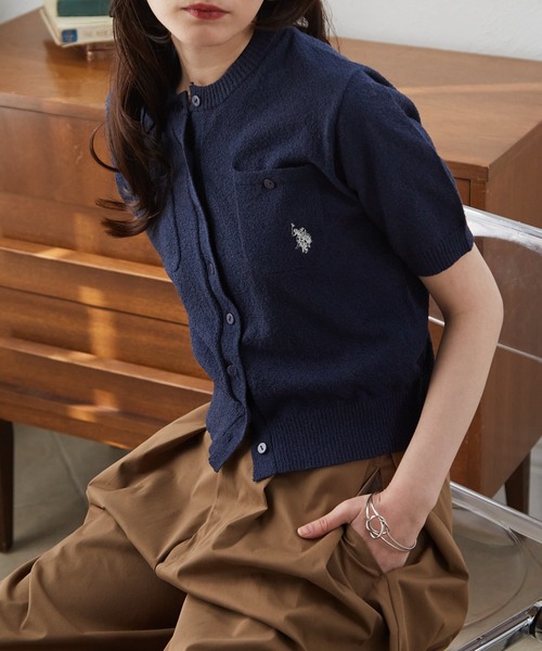 U.S. POLO ASSN.（ユーエスポロアッスン） カーディガン RANAN/solleim