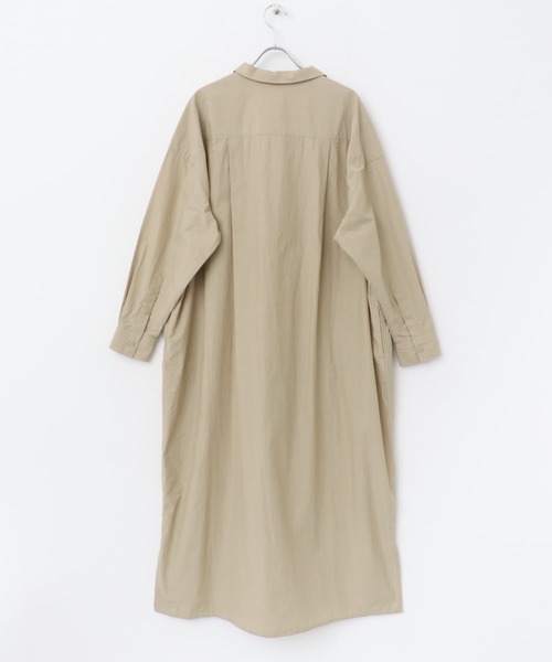 かぐれ 「2サイズ展開」コットンシルク シャツワンピース サイズ0 かぐれ ワンピース 「2サイズ展開」コットンシルクシャツ