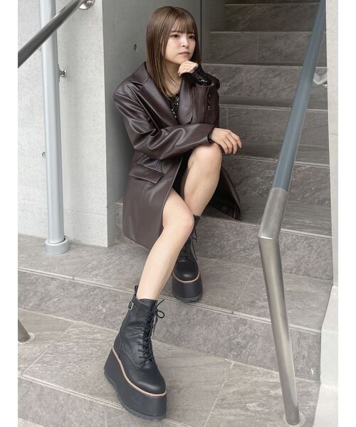 MURUA（ムルーア） ブーツ レースアップブーツ レディース : ZOZOTOWN