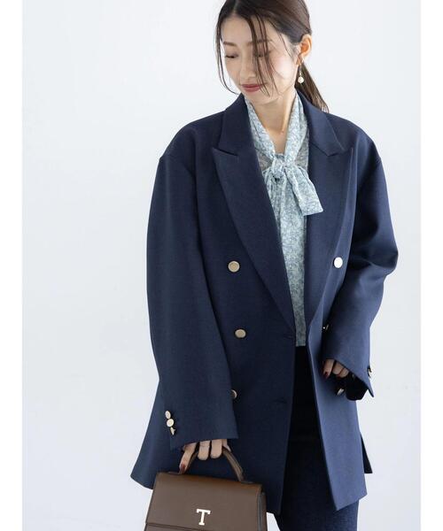 【美品】CHANELノーカラーテーラードジャケット　ブルー 楽天市場】ノーカラージャケット レディース（ブランドシャネル）の通販