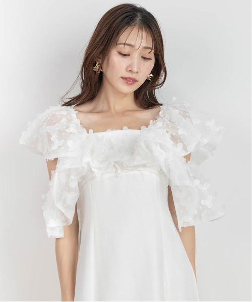 RANDA ワンピース 「Flower Collection」3Dフラワーマーメード