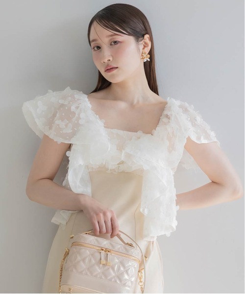 RANDA ワンピース 「Flower Collection」3Dフラワーマーメード