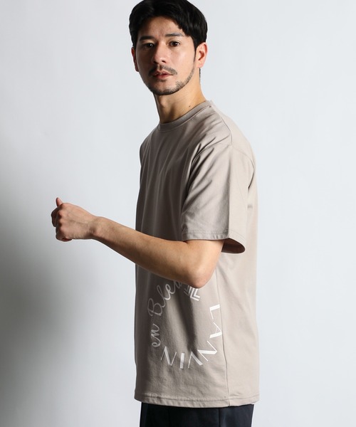 LANVIN en Bleu tシャツ 2層構造 クールマックス サークルロゴ T