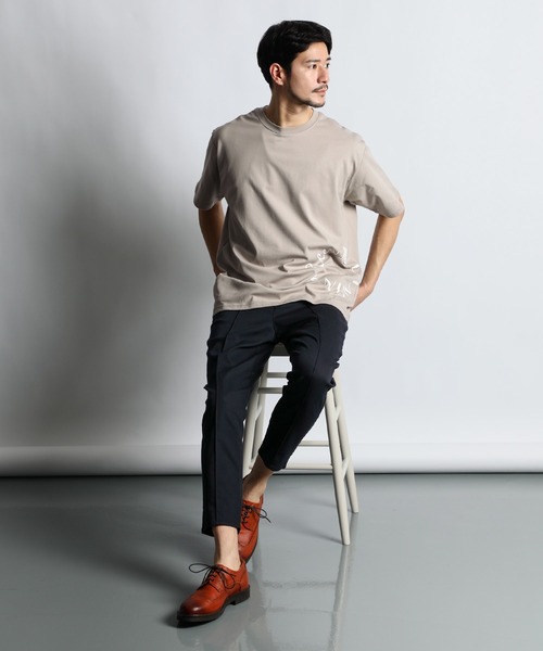 LANVIN en Bleu tシャツ 2層構造 クールマックス サークルロゴ Tシャツ