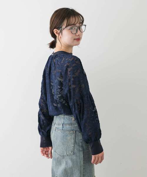 2WAY VOLUME SLEEVE JAQUARD BL/2WAYボリュームスリーブ