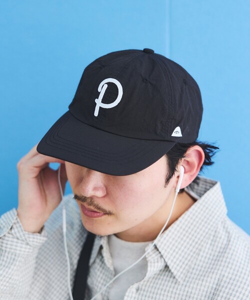 POLeR アウトドアスタッフ　ポーラーロゴ ベースボールキャップ アイボリー POLeR/別注 DRAWCORD MESH CAP｜Daytona Park(FREAK'S STORE公式
