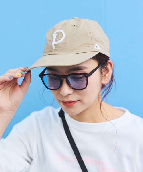 POLeR アウトドアスタッフ　ポーラーロゴ ベースボールキャップ アイボリー POLeR キャップ 帽子 × FREAK'S STORE/ポーラー フリークス