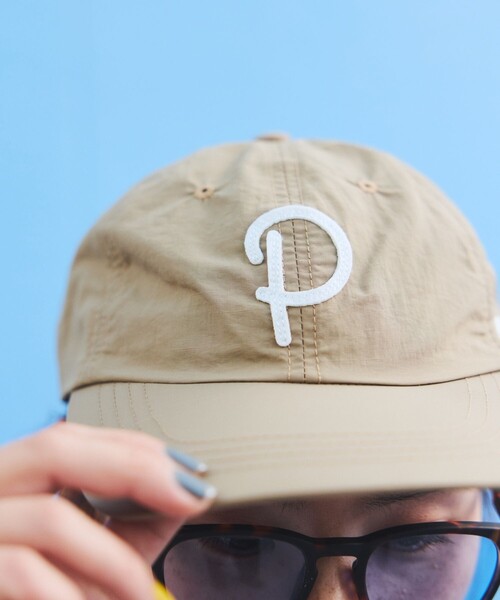 POLeR アウトドアスタッフ　ポーラーロゴ ベースボールキャップ アイボリー POLeR/別注 DRAWCORD MESH CAP｜Daytona Park(FREAK'S STORE公式
