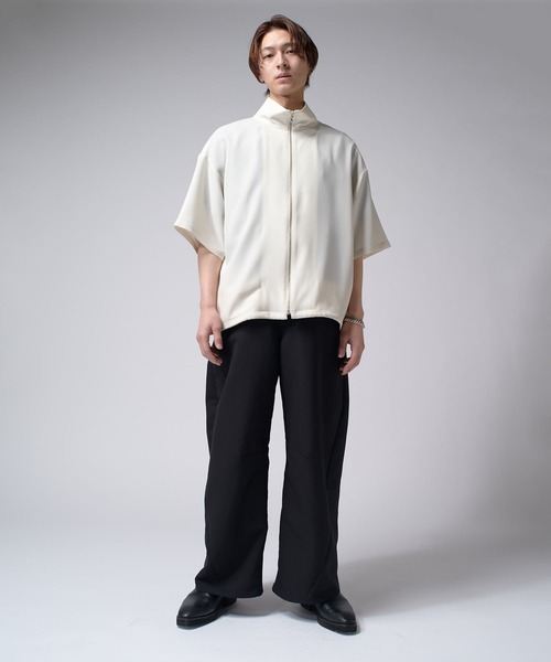 Lui's シャツ ショートスリーブZIPシャツ（半袖シャツ） メンズ