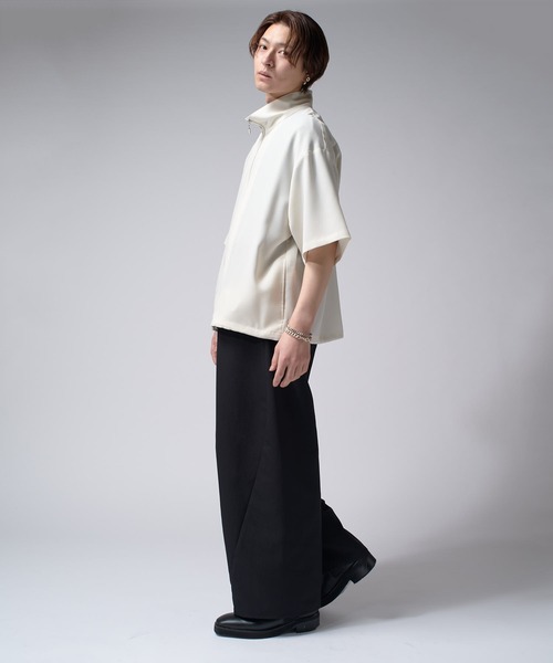 Lui's シャツ ショートスリーブZIPシャツ（半袖シャツ） メンズ