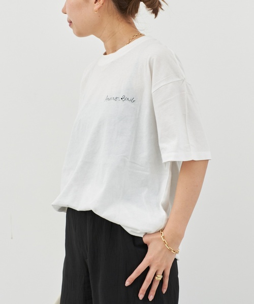 tシャツ *「ANINE BING/アニン ビン」WALKER TEE LYRICS