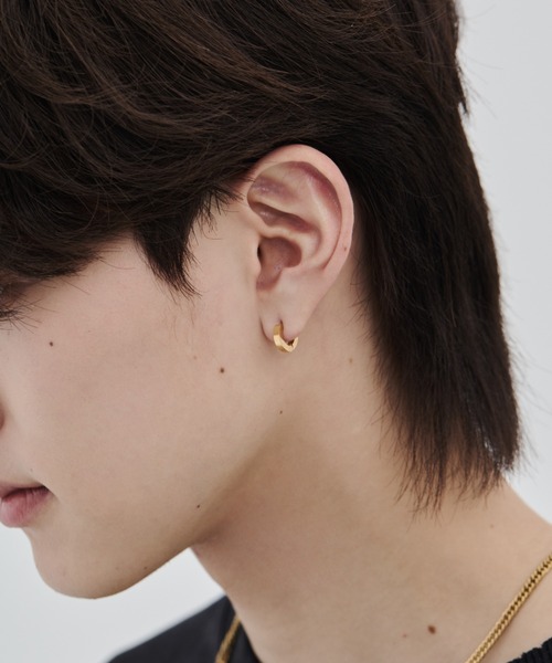 WYZ ピアス 「 金属アレルギー対応 」シンプルフープピアス サージカル