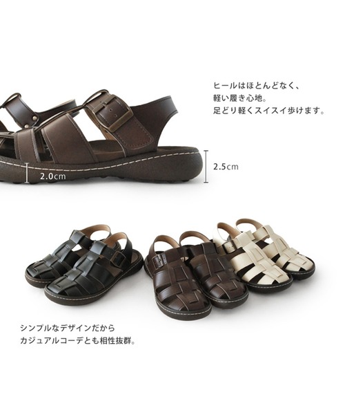 Re:getA（リゲッタ） サンダル RegettaCanoe グルカサンダル CJNT1002