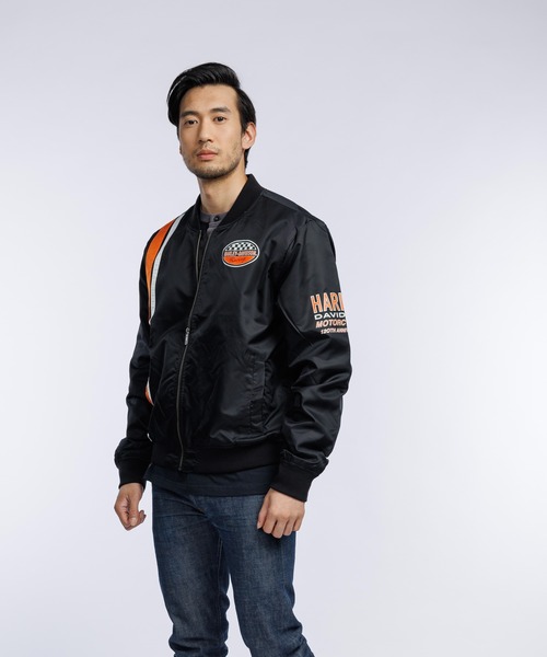 ハーレーダビットソン　ナイロンジャケット　ブルゾン　ジャンパー　ブラック　M 楽天市場】HARLEY-DAVIDSON ハーレーダビッドソン ジャケット