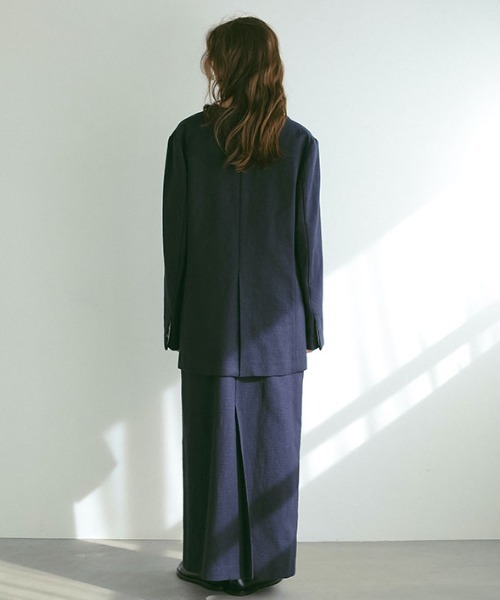 ETRE TOKYO ジャケット ノーカラージャケット リネンノーカラー