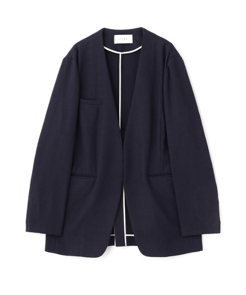 ETRE TOKYO ジャケット ノーカラージャケット リネンノーカラー