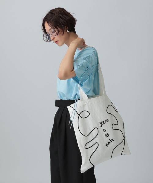 LEPSIM トートバッグ コード刺繍BIGトート 451460 レディース