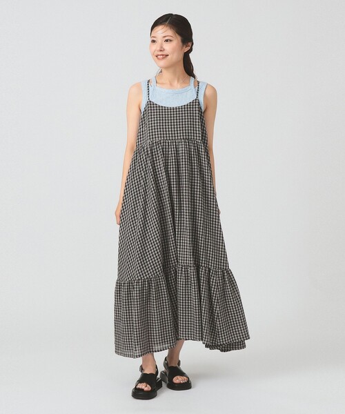 ジャーナル RayBeams キャミワンピ 3枚セット Ray BEAMS ワンピース ワッシャー チェック キャミワンピース