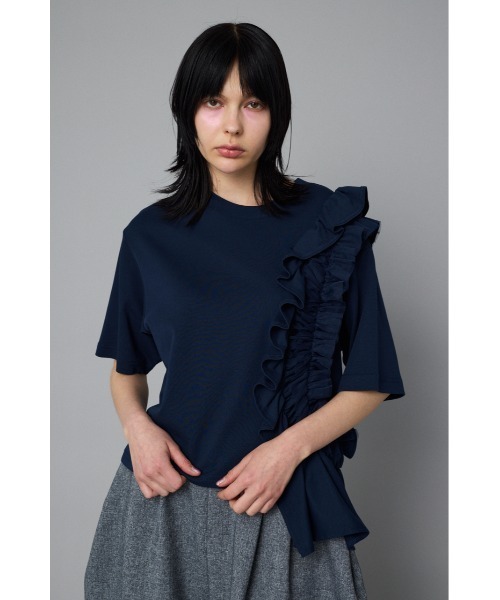 tシャツ Many frill cut tops　　メニーフリルカットトップス レディース