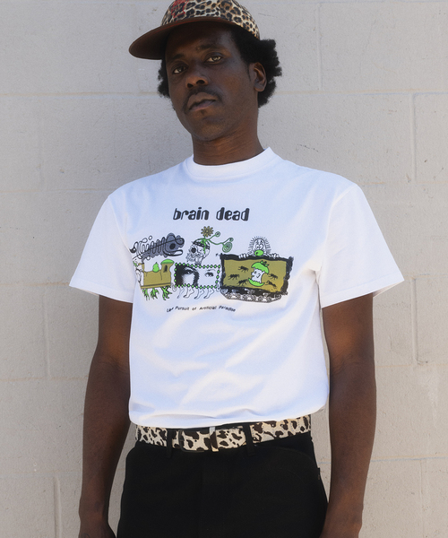 【関送無料】 Brain Dead Artificial Paradise ロゴ Tシャツ BRAIN DEAD tシャツ / ブレインデッド ARTIFICIAL PARADISE T