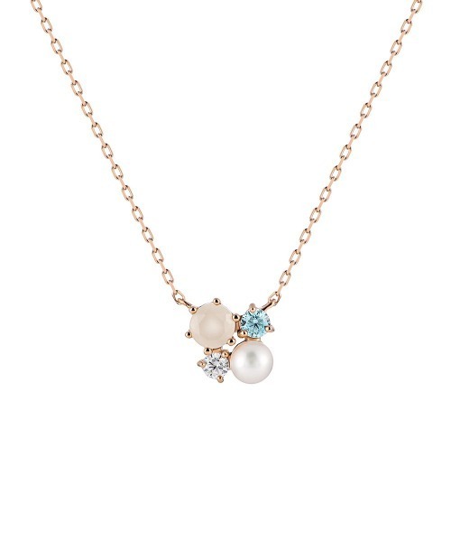4℃（ヨンドシー） ネックレス 「6月誕生石」K10ピンクゴールド