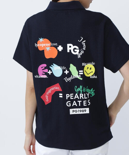 ポロシャツ ポロ 「PEARLY GATES」Pe格子サッカー半袖ポロシャツ 「Relaxシリーズ」 レディース PEARLY GATES ポロシャツ ポロ 「PEARLY GATES」Pe格子サッカー