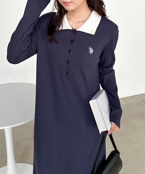 【イ・ソンギョンさん着用】POLO RALPH LAUREN：ワンピース激カワ U.S. POLO ASSN.（ユーエスポロアッスン） ワンピース RANAN/solleim