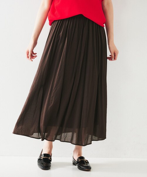 UNTITLED スカート UNTITLED スカート シアーギャザースカート : ZOZOTOWN Yahoo!店