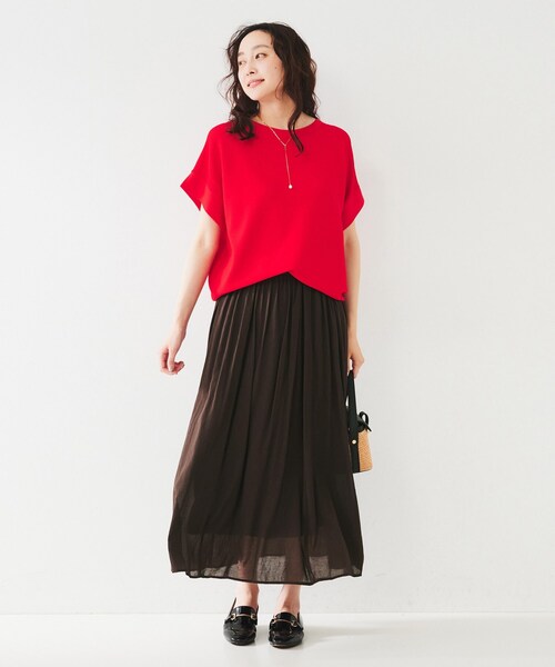 ROSSO＊アートプリントシアーギャザースカート ROSSO＊アートプリントシアーギャザースカート