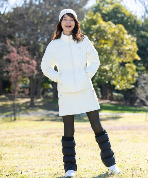 美品 SLY スライ 2023年冬 レッグウォーマー ゴルフ UNDOVE UNDOVEgolf「三枝こころコラボ」中わたレッグウォーマー