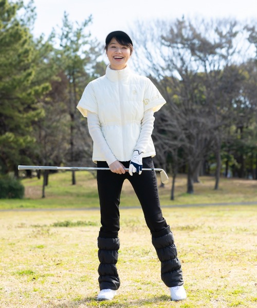 UNDOVE UNDOVEgolf「三枝こころコラボ」中わたレッグウォーマー