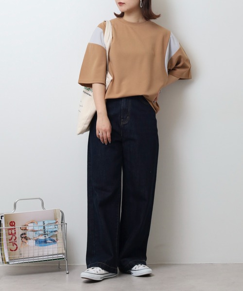 「FUNALIVE」 7分袖Tシャツ M ブラック メンズ
