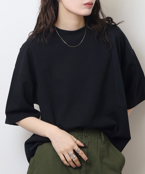 「FUNALIVE」 7分袖Tシャツ M ブラック メンズ