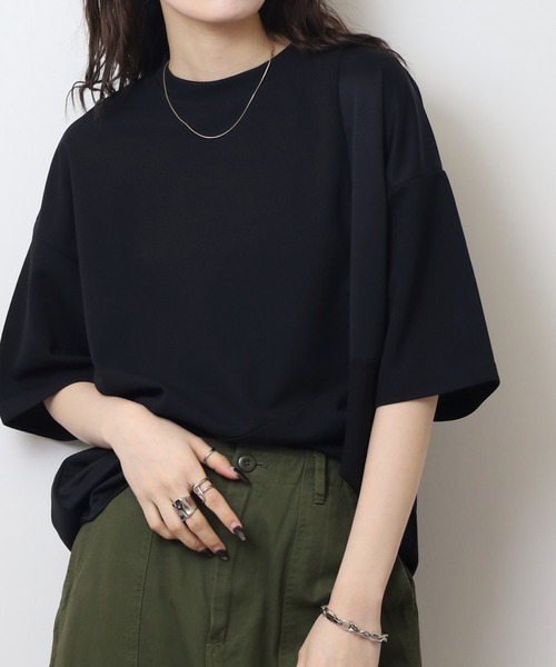 「FUNALIVE」 7分袖Tシャツ M ブラック メンズ