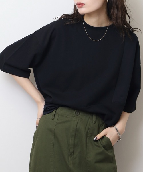「FUNALIVE」 7分袖Tシャツ M ブラック メンズ