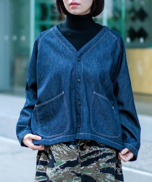 D.M.G. カーディガン 「D.M.G. / ディーエムジー」 6ozデニム ワーク