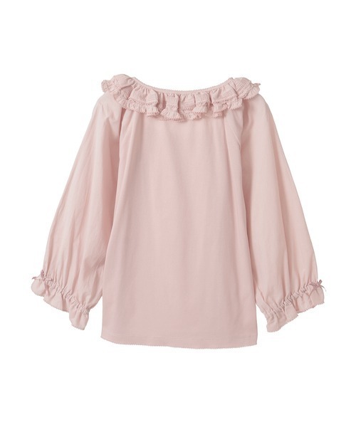 ピンクハウス新品未使用とってもお洒落なフリルカットソー　定価20,900円 PINK HOUSE tシャツ ローンフリル襟付きカットソー レディース
