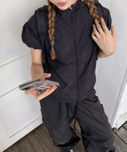 sebo様♥️詰め隊666♥️WEGO 美品 シャカシャカ バルーン袖 ブルゾン Ｆ sebo様♥️詰め隊666♥️WEGO 美品 シャカシャカ バルーン袖