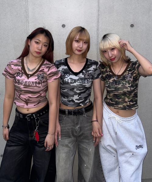 tシャツ 「フリーサイズ　/　UNISEX　」ATMARK Tシャツ 半袖 クルーネック  チビT ピチT短丈 レディース
