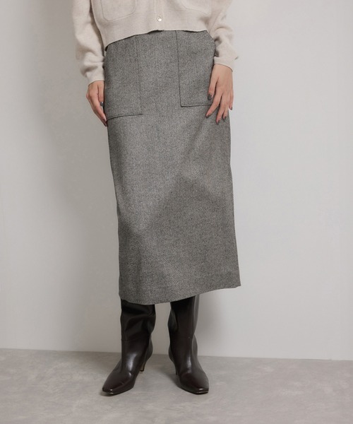 22AW　ebure グレンチェックタイトスカート 22AW ebure グレンチェックタイトスカート - メルカリ