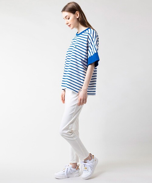 「LACOSTE」 チノパンツ 34 ライトブラウン レディース