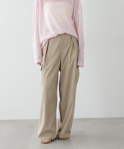 「N.（N. Natural Beauty Basic）」 カーゴパンツ MEDIUM カーキ レディース