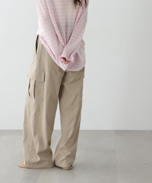 「N.（N. Natural Beauty Basic）」 カーゴパンツ MEDIUM カーキ レディース