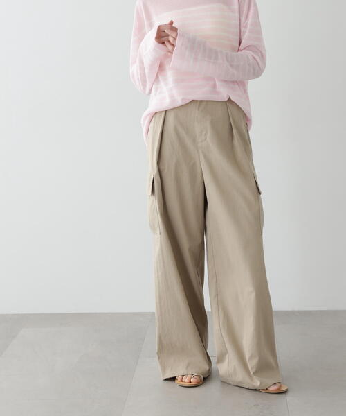 「N.（N. Natural Beauty Basic）」 カーゴパンツ MEDIUM カーキ レディース