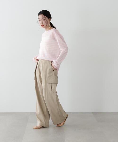 「N.（N. Natural Beauty Basic）」 カーゴパンツ MEDIUM カーキ レディース