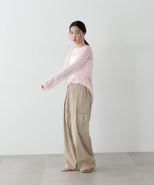 「N.（N. Natural Beauty Basic）」 カーゴパンツ MEDIUM カーキ レディース