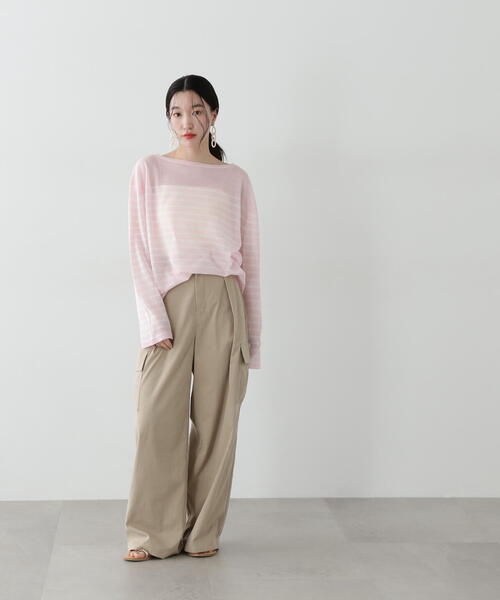 「N.（N. Natural Beauty Basic）」 カーゴパンツ MEDIUM カーキ レディース