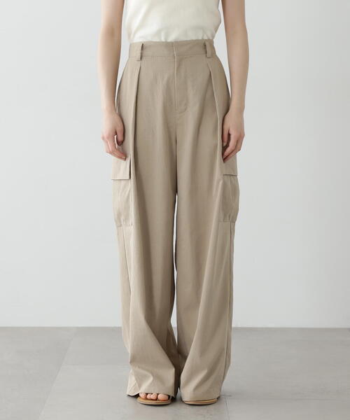「N.（N. Natural Beauty Basic）」 カーゴパンツ MEDIUM カーキ レディース